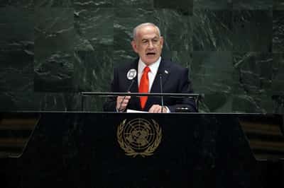 Image for Netanyahu condemns support for Palestinian state at UN after scores walk out