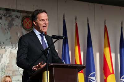 Image for Exclusive-NATO allies will keep supporting Ukraine despite situation in Iran, Rutte says