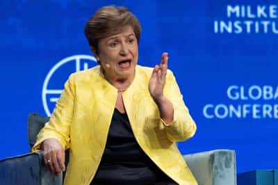 Image for IMF chief says no global slowdown in sight yet, but risks are high