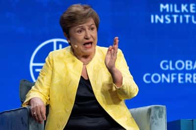 Image for IMF chief says no global slowdown in sight yet, but risks are high