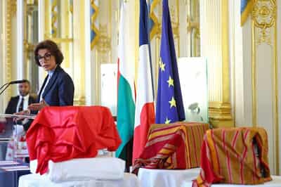 Image for France returns three colonial-era human skulls to Madagascar