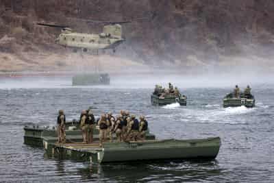Image for North Korea fires possible missile towards sea during US-South Korea drills