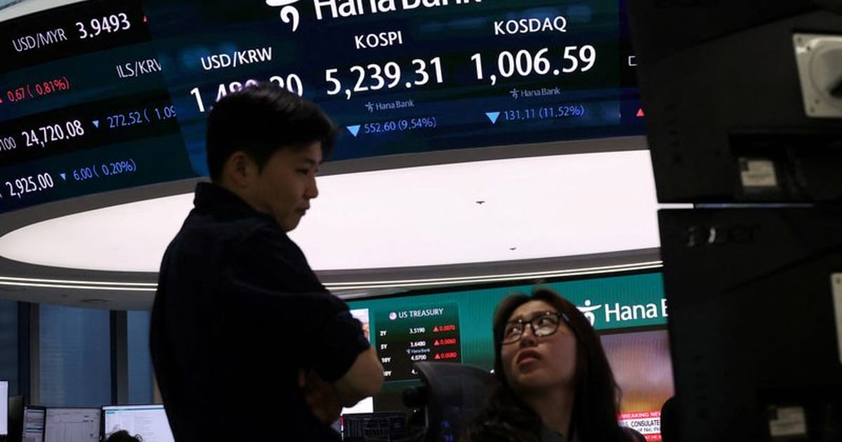 Asian Shares Surge Led by KOSPI, Treasuries Fall as War Fears Ease