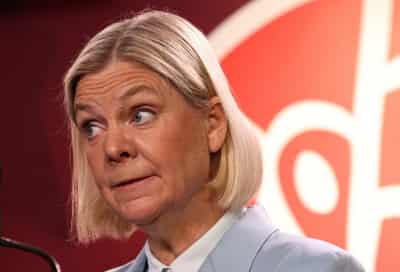 Image for Sweden's fractured left holds slim lead in polls before Sunday election