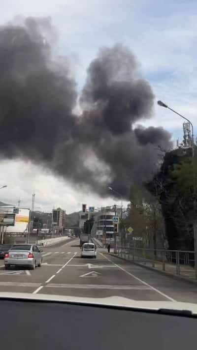 Image for Drone attack causes fire at Russia's Tuapse refinery, authorities say