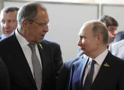 Image for Kremlin dismisses speculation that Lavrov has fallen out of favour with Putin