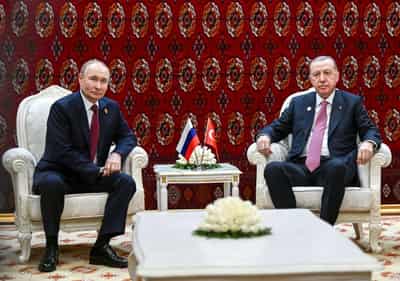 Image for 'Peace is not far away' says Erdogan, returning from Putin meeting