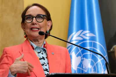 Image for UN leadership candidate Grynspan vows peacemaking and reform