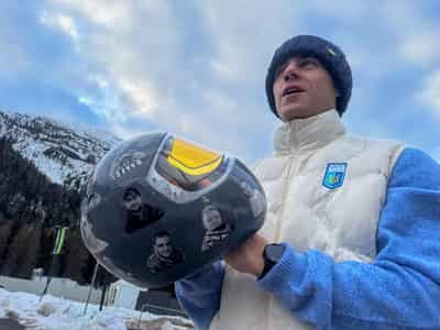 Image for Olympics-Skeleton-Ukraine's Heraskevych says banned by IOC from wearing helmet showing athletes killed in war