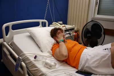 Image for In sweltering French hospital, air-conditioned waiting room offers some relief