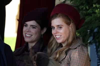 Image for UK's Princesses Beatrice and Eugenie not attending royal family's Easter service