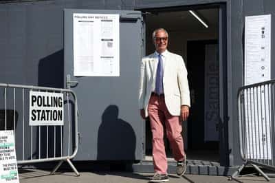 Image for Reform UK leader Farage will not attend election result, citing police warning