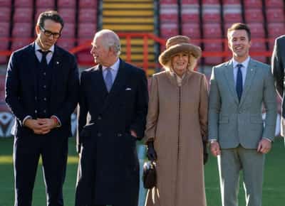 Image for ‘Wonders of Wrexham’: King Charles meets Hollywood stars at lowly Welsh club