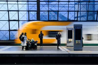 Image for Strikes hobble German railways, airports as disputes mount