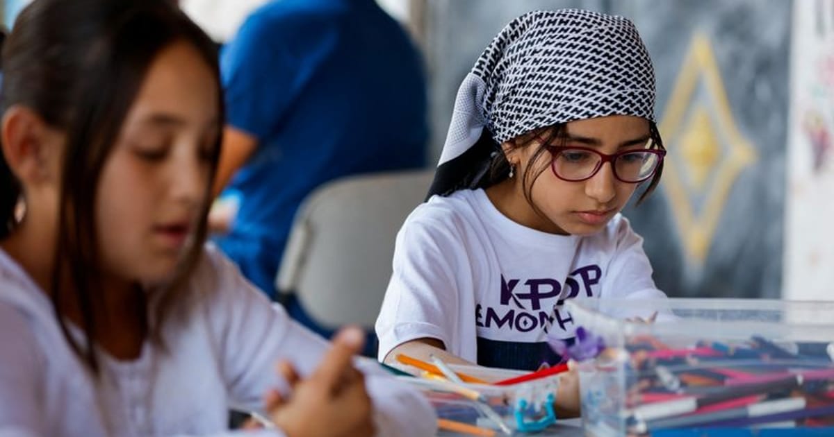 In West Bank art centre, Palestinian children paint hopes beyond checkpoints