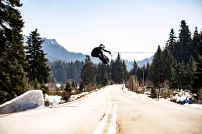 Image for Plytas unveils slick tricks on snow and water in Greece