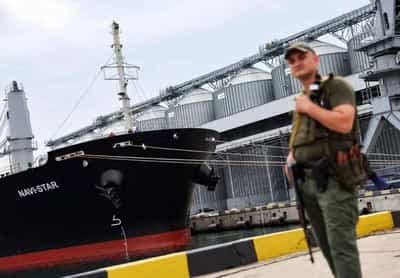 Image for Zelenskiy says Ukraine ready to ship grain, awaits signal to start