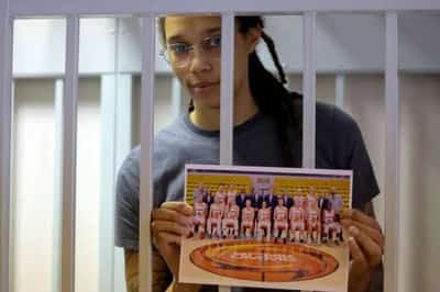 Image for Russia sentences Griner to 9 years in jail, Biden says it’s unacceptable
