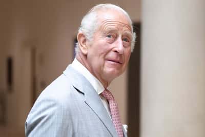 Image for King Charles hosts Prince Harry, his wife Meghan and their two children, ITV reports