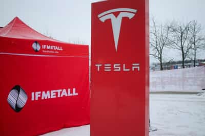 Image for Swedish union IF Metall halts strike against Tesla