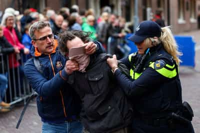 Image for Dutch police arrest pro-Palestine protesters at World War Two anniversary event