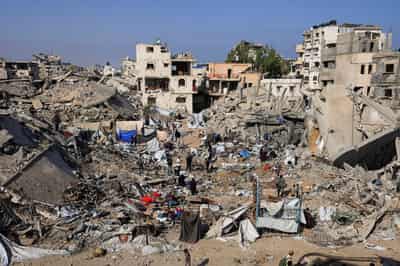 Image for Israeli strikes kill three in Gaza, including two children, amid new ceasefire push