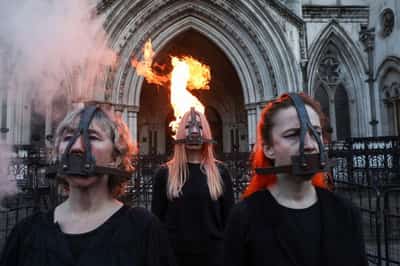 Image for UK climate protesters challenge jail sentences in landmark appeals
