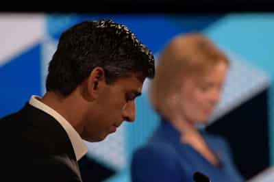 Image for Trailing in UK leadership race, Sunak pitches energy bill tax cuts