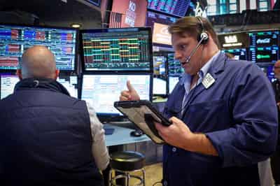 Image for Trading Day: Stocks fly, yen sinks