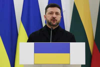 Image for Zelenskiy says deal close on ceasefire monitoring, land issue needs leaders