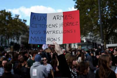 Image for French student protesters vow to keep up their fight after scoring first win