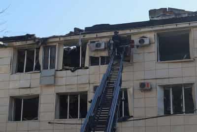 Image for Russian drones kill four in Ukraine, damage key infrastructure and maternity hospital