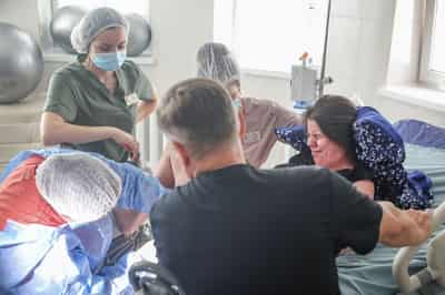 Image for On a Kyiv maternity ward, babies are born during air raids