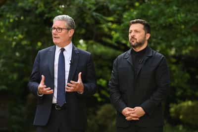 Image for Zelenskiy discussed war, Russia with UK's Starmer