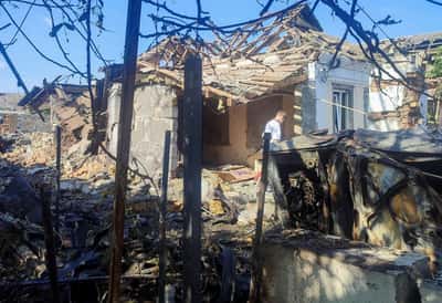 Image for Two killed, 10 injured in Ukraine attack on Russia's border Bryansk region, governor says