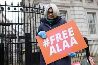 Image for UK 'deeply concerned' about jailed Egyptian-British dissident's hunger-striking mother