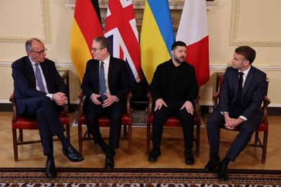Image for Macron, Starmer and Merz to meet Zelenskiy in London on June 7, Elysee says