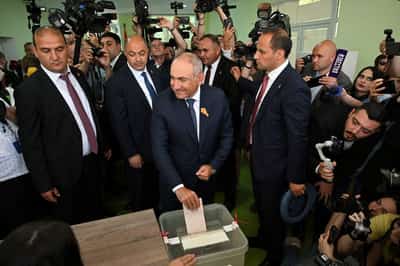 Image for Armenia's ruling party secures 49.81% of vote in elections, commission says