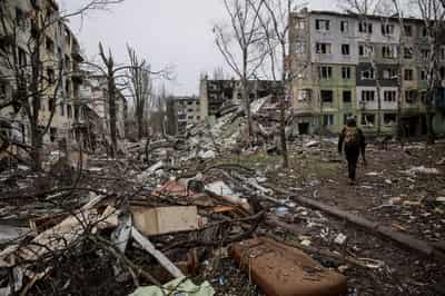 Image for Kremlin says Ukraine conflict has evolved into a much wider confrontation with the West
