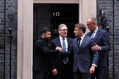 Image for Russia accuses Ukraine of seeking to acquire nuclear weapon with help from UK and France
