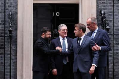 Image for Russia accuses Ukraine of seeking to acquire nuclear weapon with help from UK and France