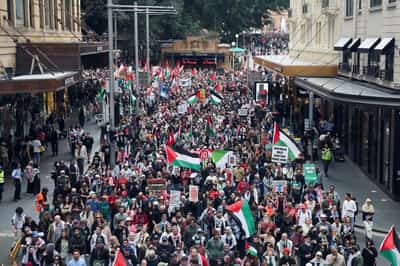 Image for Widespread protests held in Australia to support Palestinians