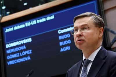 Image for Iran war could mean stagflation for EU, Dombrovskis says