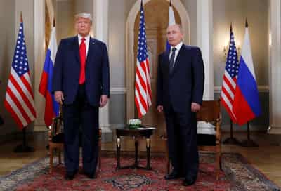Image for Trump says drop in energy prices will prompt Putin to 'stop killing people'