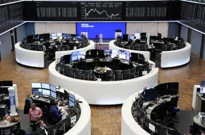 Image for Shares rise, dollar wobbles after market sees Powell comments as dovish