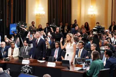 Image for Trump watched Jan. 6 U.S. Capitol riot unfold on TV, ignored pleas to call for peace