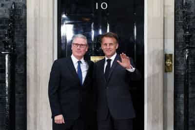 Image for Outgoing UK PM Starmer given France's top honour by President Macron