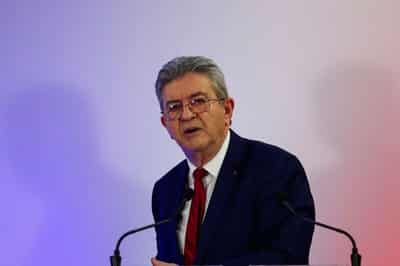 Image for French far-left leader Melenchon seen reaching presidential runoff, poll shows