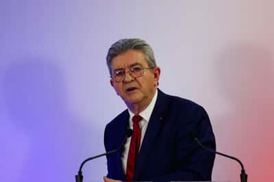 Image for French far-left leader Melenchon seen reaching presidential runoff, poll shows