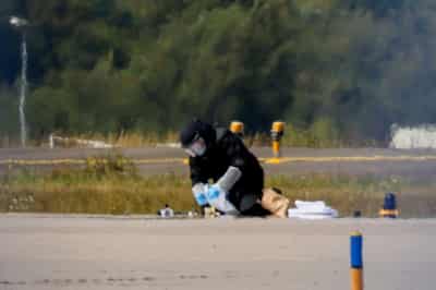 Image for German prosecutor says airport drone was fitted with explosive device